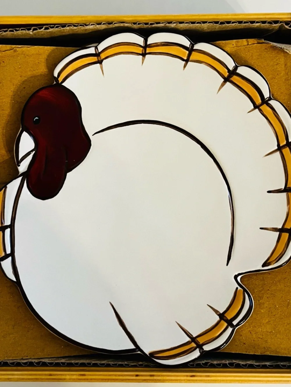 Pottery Barn Gobble Turkey Plates 7